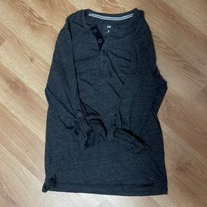 Gray Long Sleeve Tee